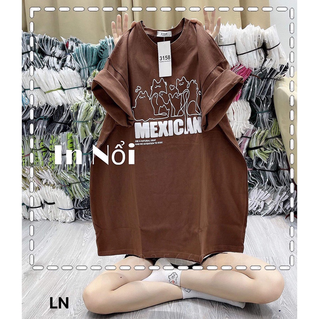 Áo phông mexican chất cotton khô 5L8N
