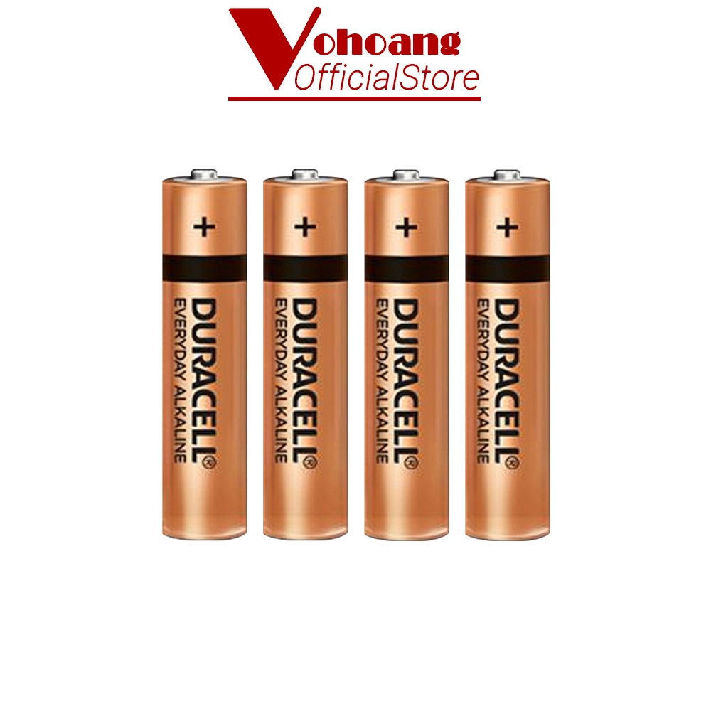 Pin đũa AAA Duracell Alkaline dung lượng cao chống chảy - Vỉ 4 viên