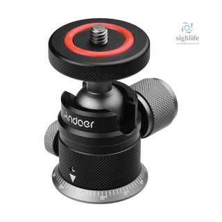 ANDOER Đầu Bi Xoay 360 Độ Bằng Hợp Kim Nhôm Với Đế Gắn 1 / 4