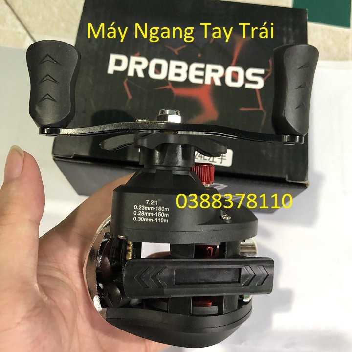 Máy Câu Ngang Proberos Màu Đen Cao Cấp - MN 6