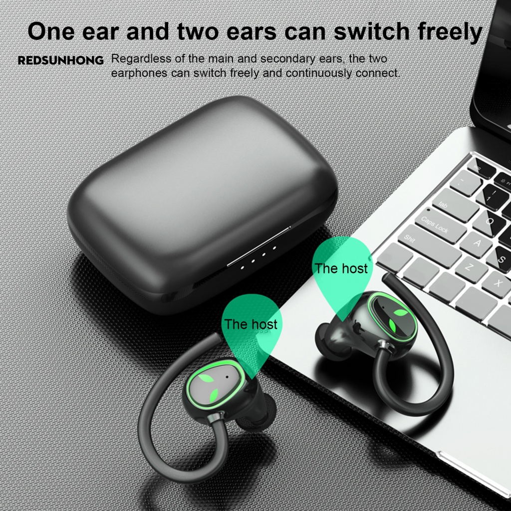 Tai Nghe RSH.z Bluetooth 5.1 Móc Vành Tai Ổn Định