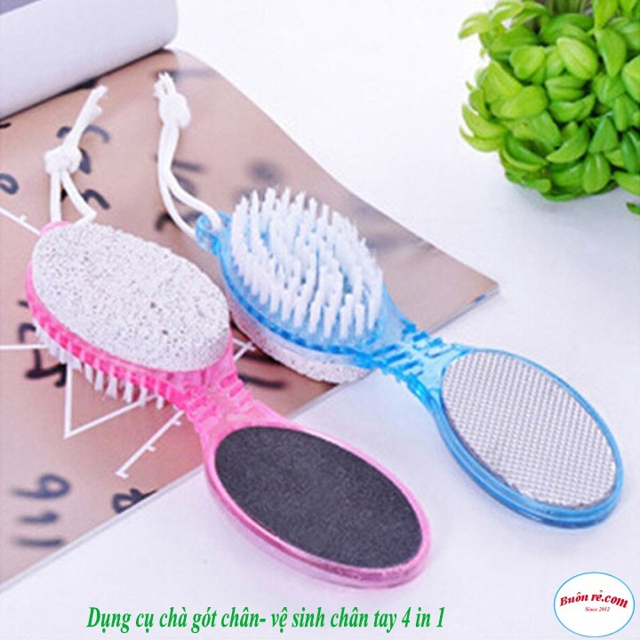 Combo 2 Dụng Cụ Chà Gót Chân 4in1 Mát Xa Nhẹ Nhàng 00644