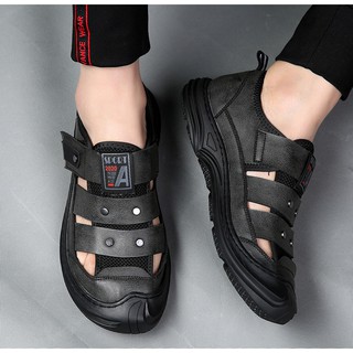 Giày Sandal Nam Cao Cấp Thái Lan Da Bò Thoáng Mát Thoải Mái Êm Ái