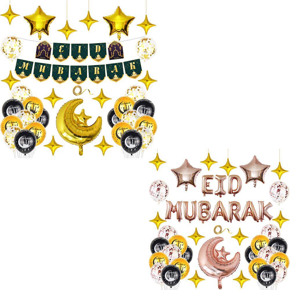 Dây Treo Bóng Bay Eid Mubarak Trang Trí Nhà Cửa Tiệc Tùng