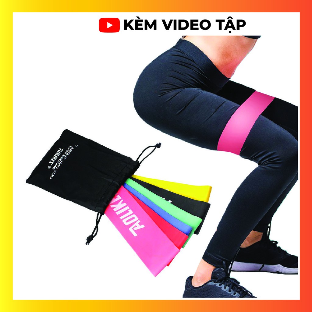 Dây miniband kháng lực tập gym tập mông chân aolikes Power Fitness A1002