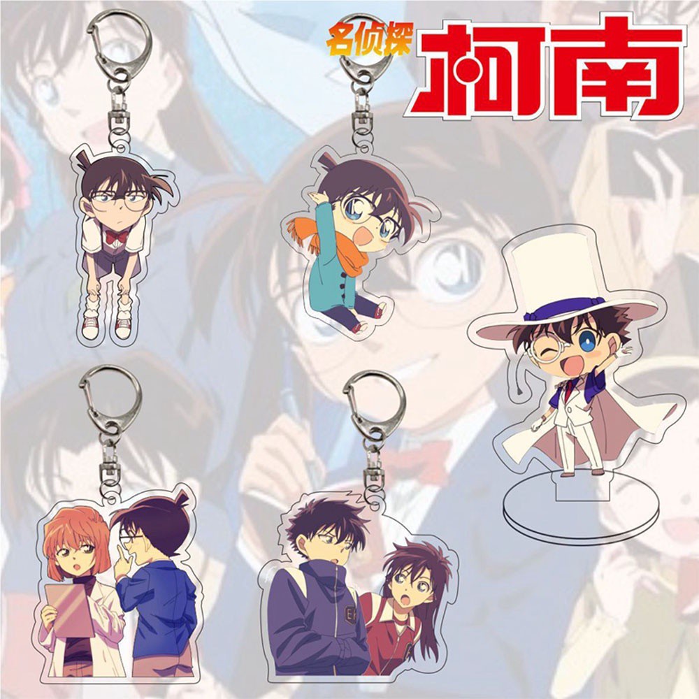 Móc khóa acrylic họa tiết anime thám tử conan độc đáo sáng tạo
