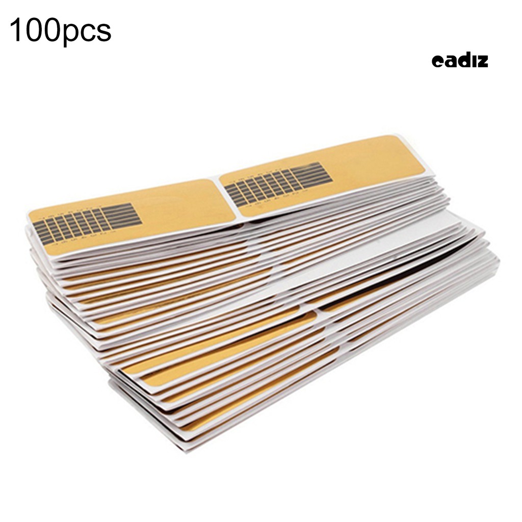 [Hàng mới về] Bộ 100 Nhãn Dán Acrylic Tự Dính Giữ Móng Tay Chất Lượng Cao