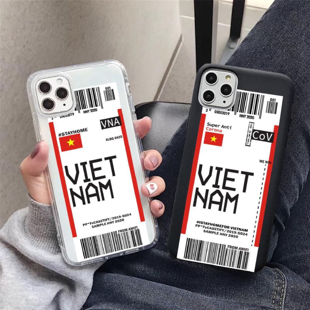 Ốp Lưng iphone - Ốp iphone Ticket Vn Win Trơn /6/6s/6plus/6s plus/7/8/7plus/8plus/x/xs/xs max/11/11pro max/12/12promax