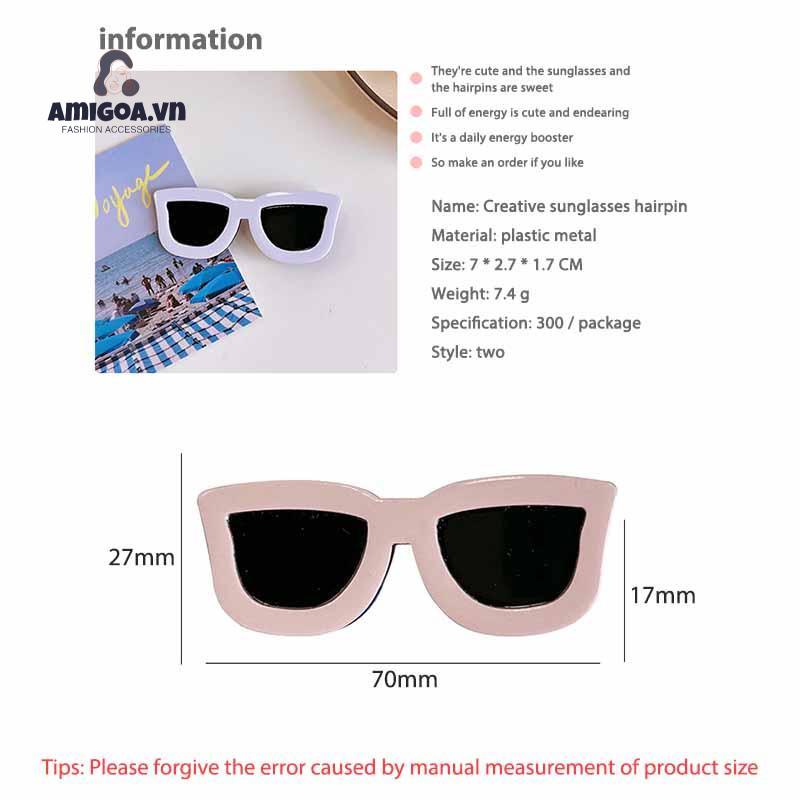 ✨✨Kẹp Tóc Hình Mắt Kính Dễ Thương Phong Cách Nhật Hàn