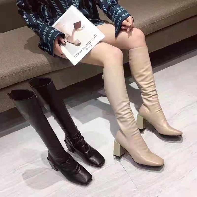 ❄️ NEW 2021 BOOTS DA DÀI GÓT TRỤ 9cm