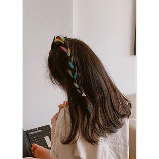 Kẹp tóc giả nơ bướm hightlight màu sắc