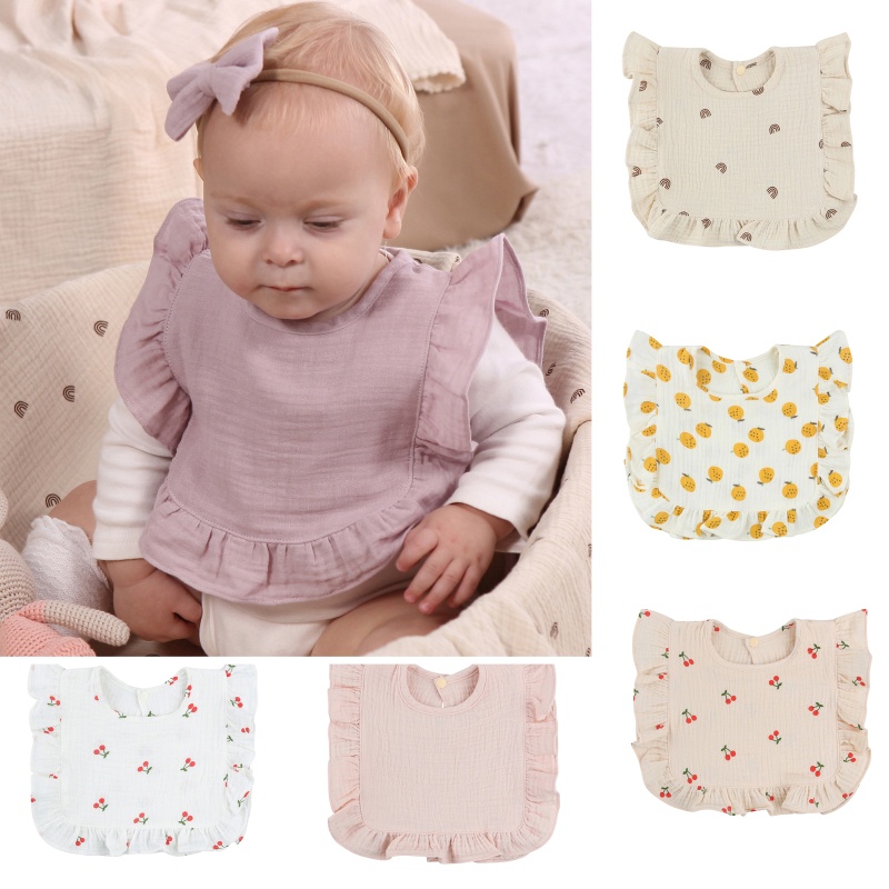 Yếm Ăn Cotton Siêu Thấm Thân Thiện Với Da Em Bé