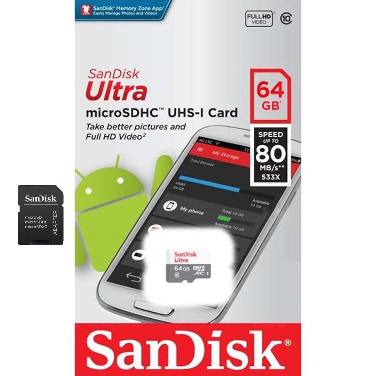 [Giảm giá / triết khấu 12% ] Thẻ Nhớ Micro SD Class10 Micro SDHC TF Thẻ Nhớ Cực Micro SDXC Thẻ Nhớ Siêu sandisk 64GB | BigBuy360 - bigbuy360.vn