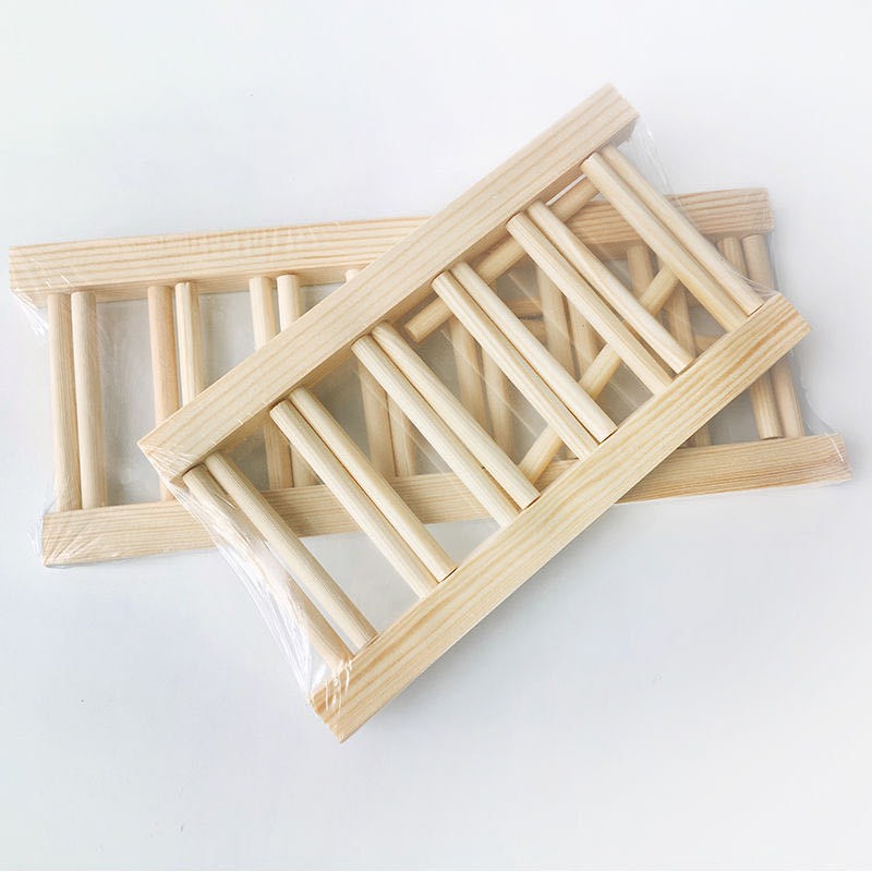 Giá đựng đĩa bằng gỗ chia ngăn tiện lợi