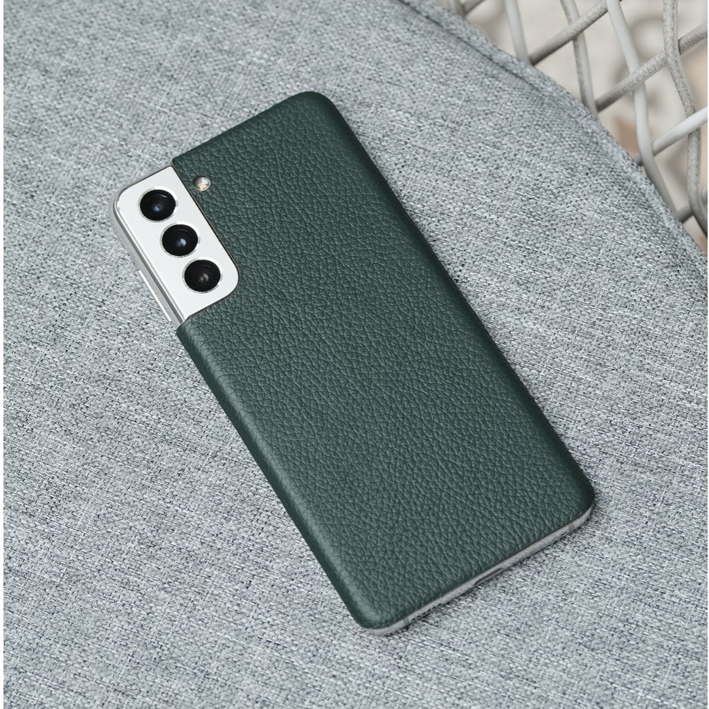 DÁN DA SAMSUNG GALAXY S21 - Chính hãng Khắc Tên, chất liệu da bò