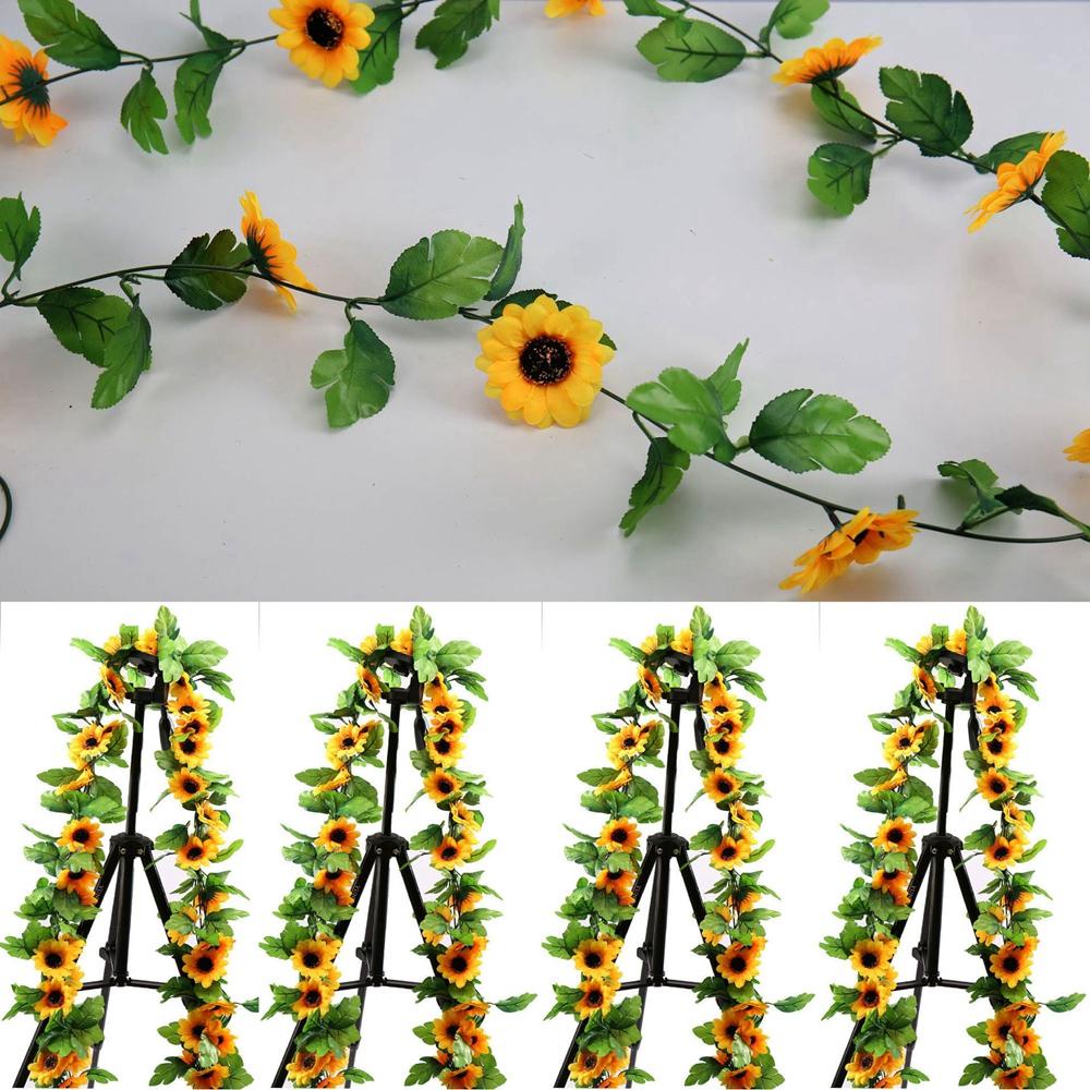 YEW Hoa Hướng Dương Giả 8cm Trang Trí Nhà Cửa