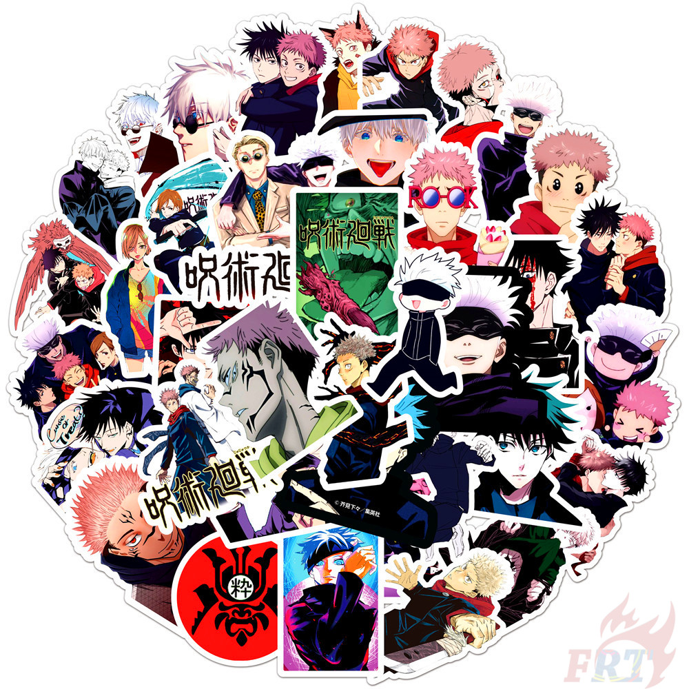 Bộ 50 Nhãn Dán Họa Tiết Jujutsu Kaisen - Dòng 04 Yuji Itadori Doodle Chống Thấm Nước Thời Trang