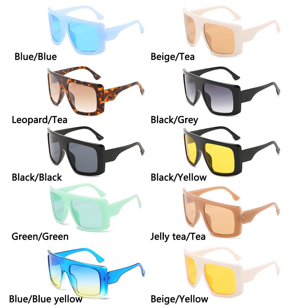 Kính Mát Một Mảnh Khung Vuông Lớn Màu Gradient Cho Nữ MIHAN1