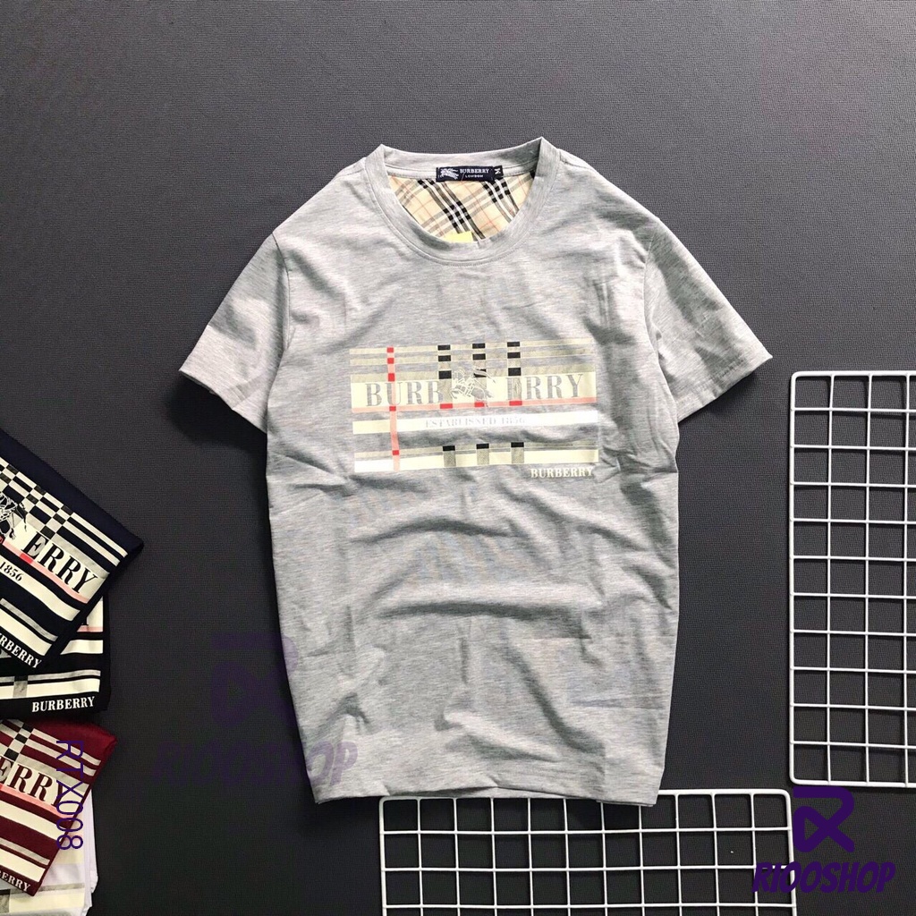 Áo thun nam không cổ ngắn tay Bur cao cấp RTX008 - áo phông nam form rộng