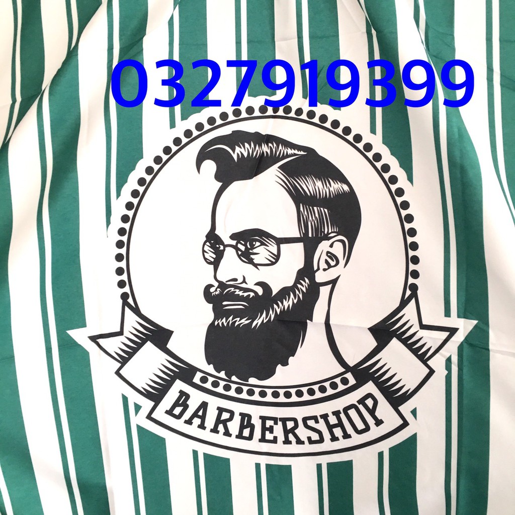 [Free Ship] Áo choàng cắt tóc , khăn choàng cắt tóc BARBER BA10