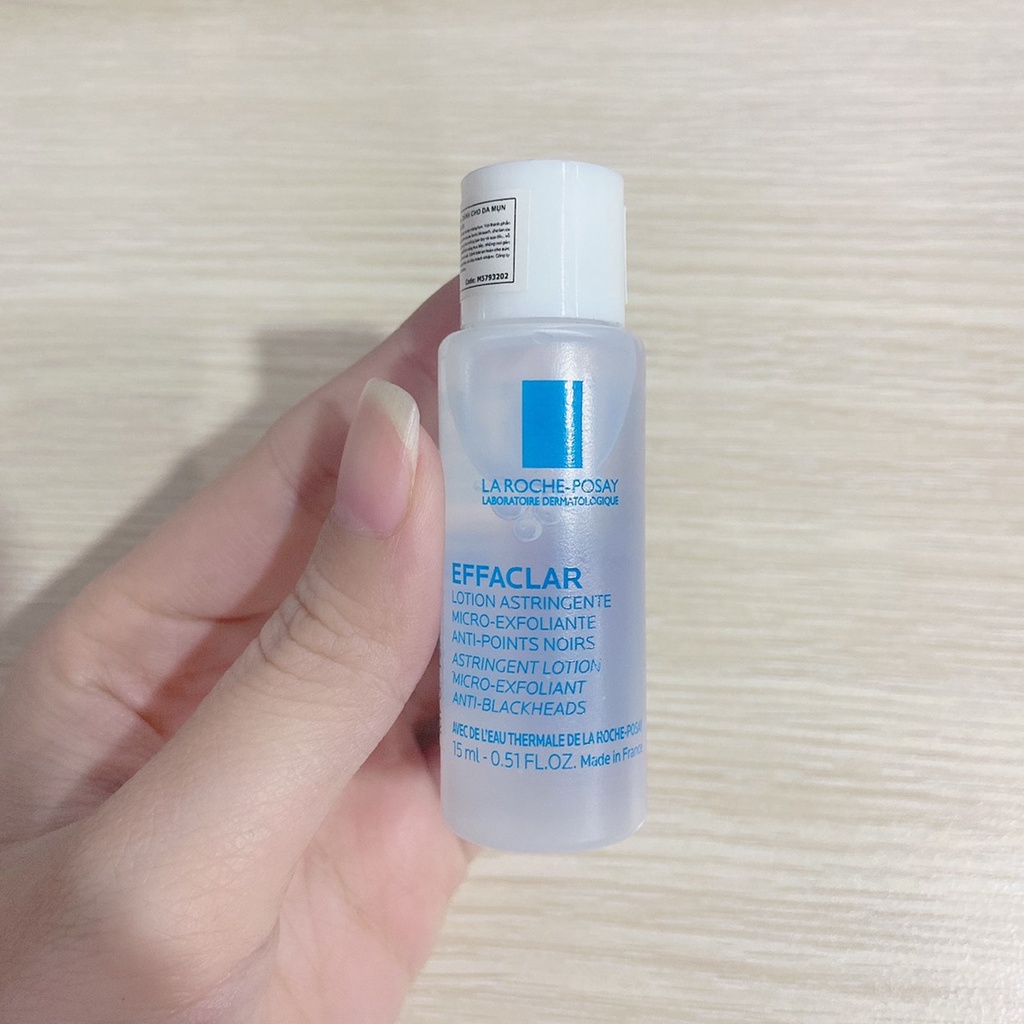 Nước Cân Bằng Giàu Khoáng La Roche Posay Cho Da Dầu, Mụn Effaclar Astringent Lotion 15ml