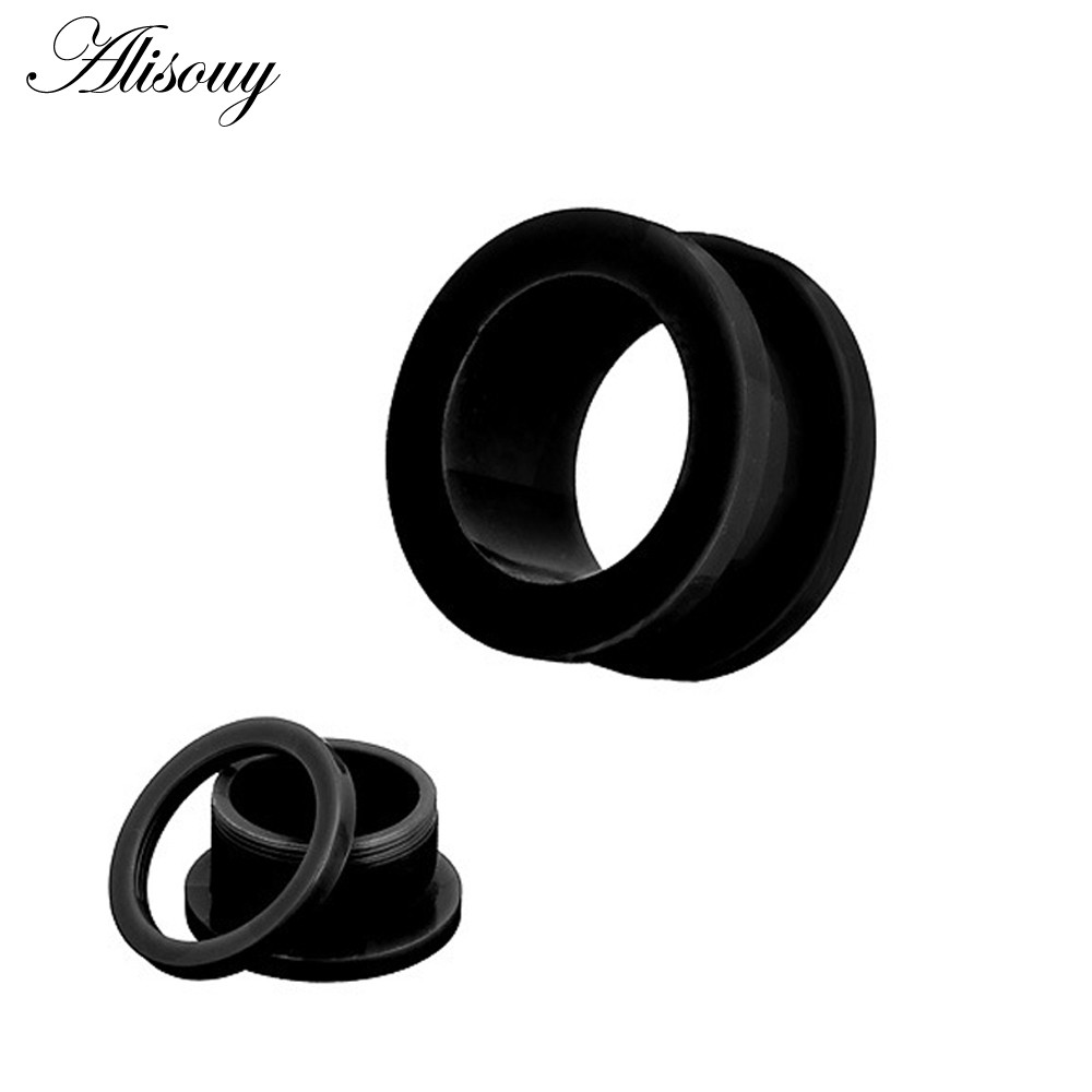 Alisouy Set 2 Khuyên Nong Tai 3-16mm Cá Tính
