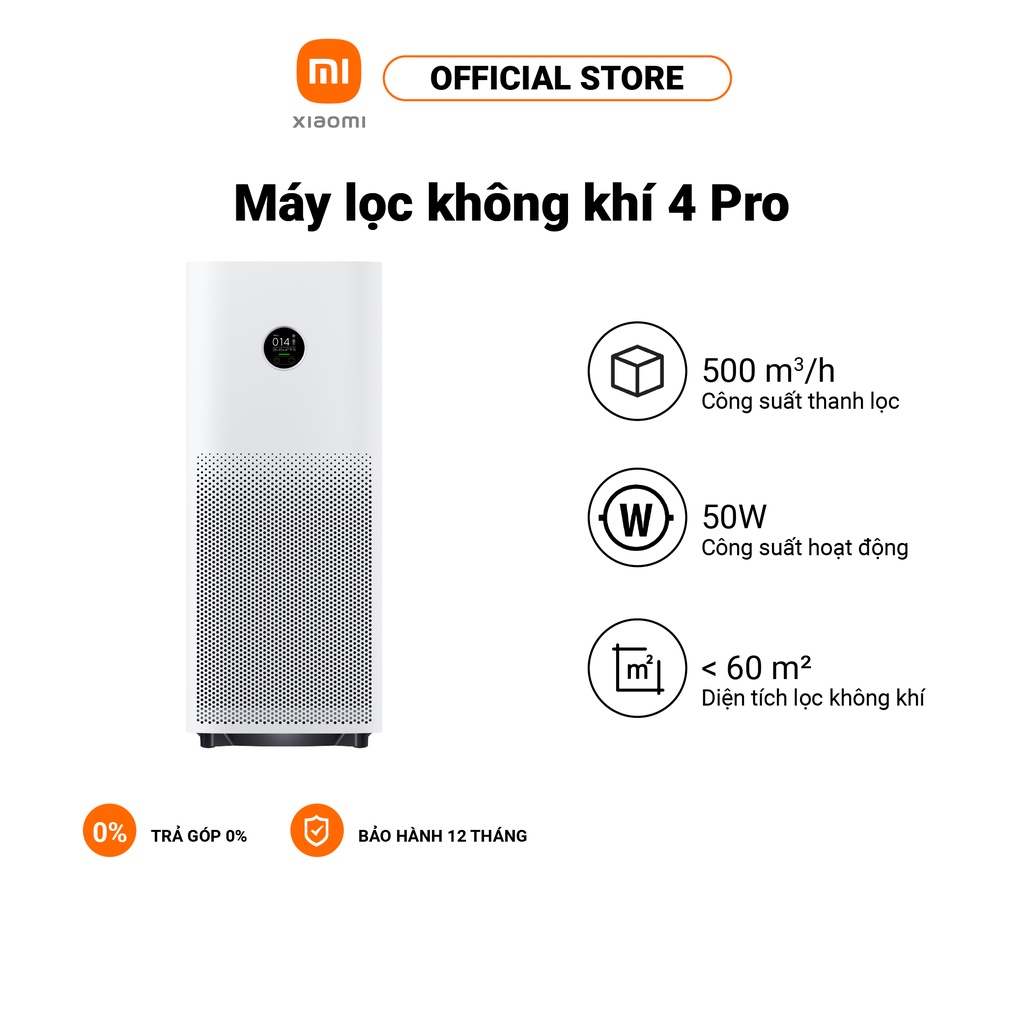 Máy lọc không khí Xiaomi Air Purifier 4 Pro - Chính Hãng
