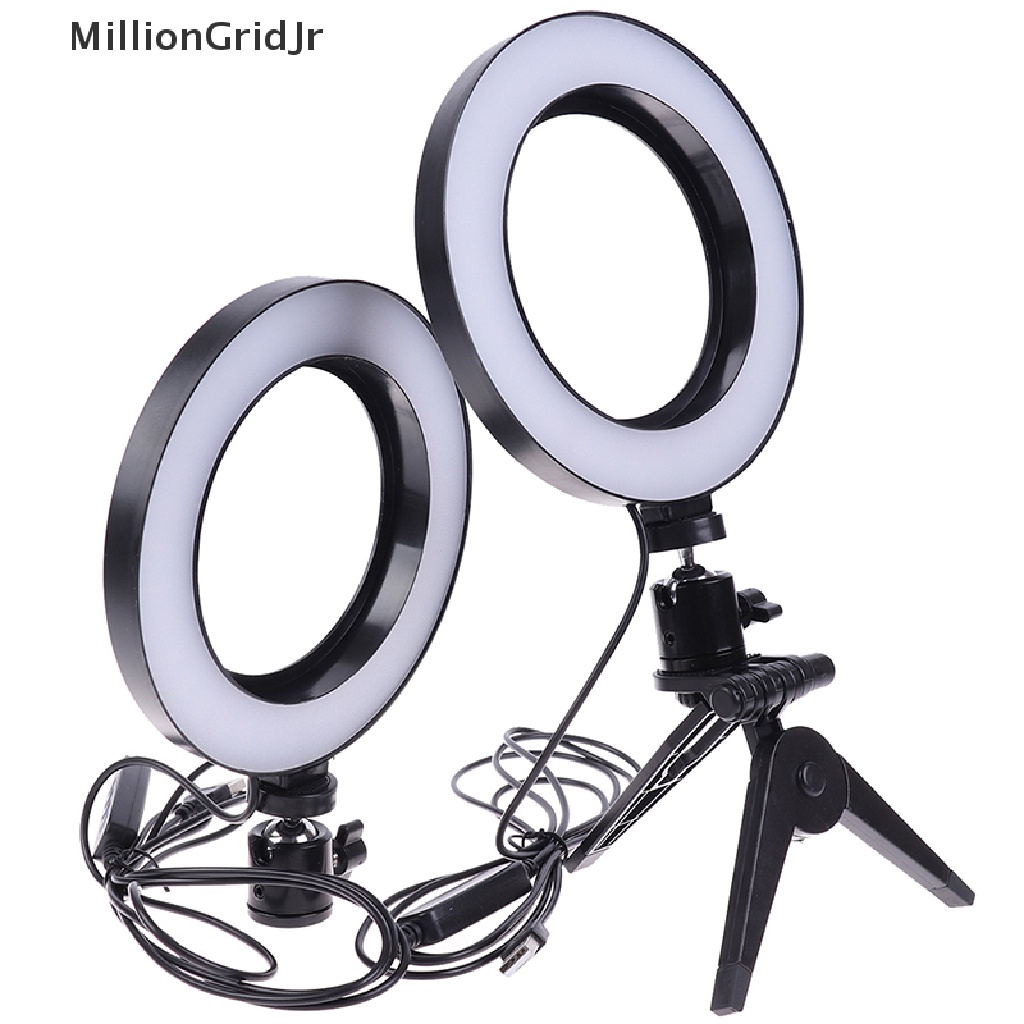 Mrvn 6 " LED Ring Light Lamp Selfie Camera Live Dimmable Phone Studio Photo Video Grid