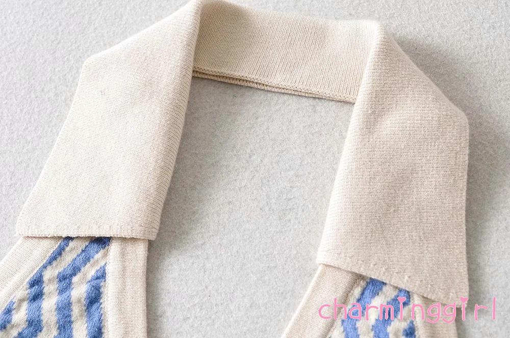 Áo Dệt Kim Nữ Không Tay Viền Cổ Gợn Sóng Thời Trang | BigBuy360 - bigbuy360.vn