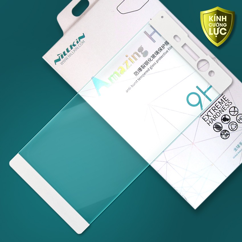 Cường lực Xperia XA Ultra hiệu Nillkin Full màn hình viền màu (Trắng)