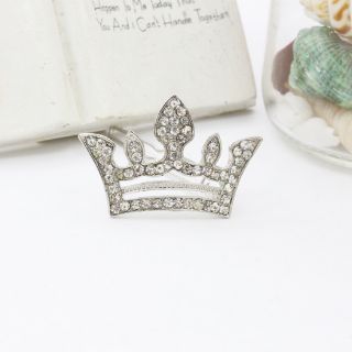 Kẹp tóc đính đá hình vương miện