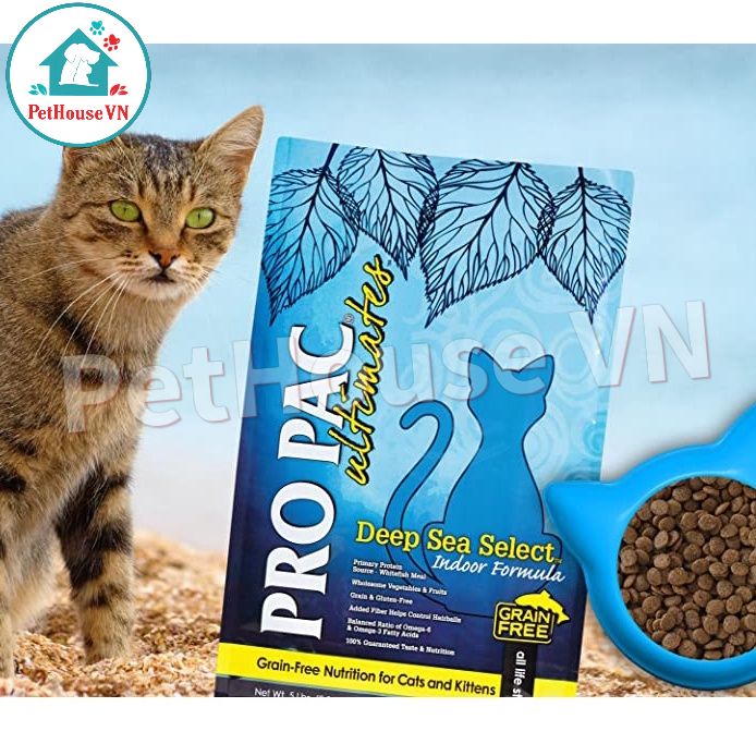 PROPAC DEEP SEA SELECT - Túi 500G Thức Ăn Hạt Cho Mèo Và Mèo Con Vị Cá Trắng & Đậu Hà Lan Hàng Chính Hãng