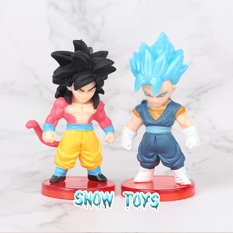 Mô hình Dragon Ball 16 - Songoku Son Goku Rose Vegeta Gotenks Gohan Broly Majun Buu Frieza Vegeto - 3cm x 7cm