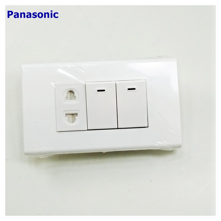 sỉ lẻ Bộ 2 công tắc + 1 Ổ cắm Panasonic - Namk shop 1k