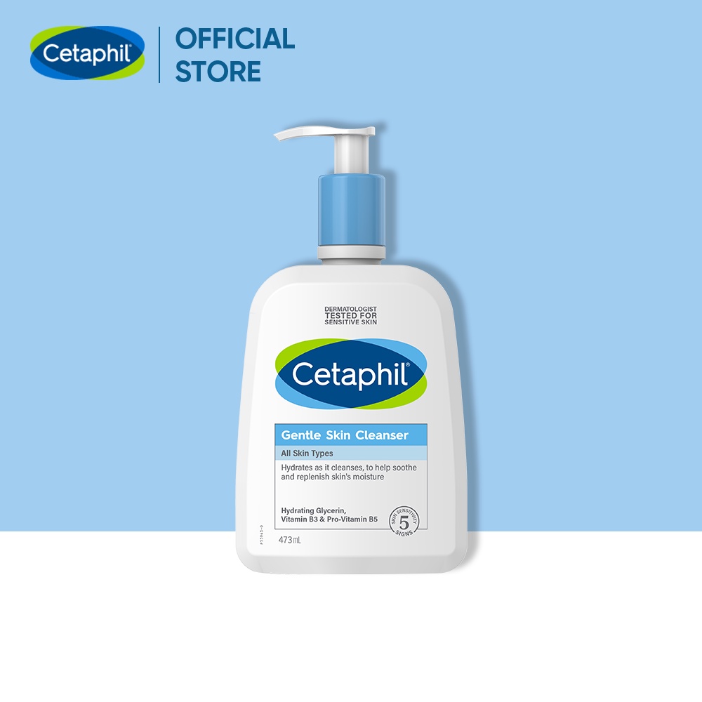 Sữa rửa mặt dịu lành cho da nhạy cảm Cetaphil Gentle Skin Cleanser 473ml