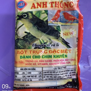 Bột Trứng ĐẶC BIỆT CHO CHIM VÀNH KHUYÊN