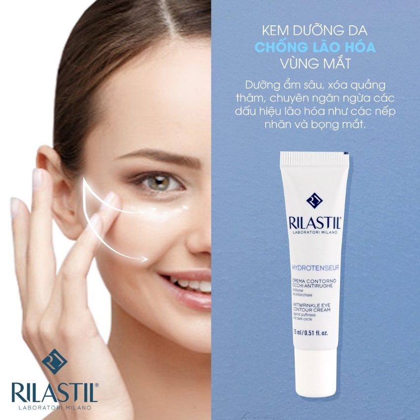 Kem Nâng Cơ Chống Nhăn Vùng Mắt Rilastil Hydrotenseur Anti- Wrinkle Eye Contour Cream 15ml