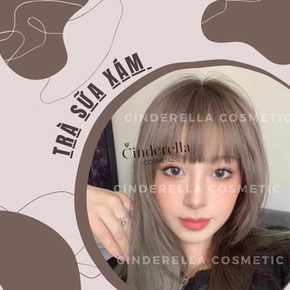 Thuốc nhuộm tóc Trà sữa xám (kèm trợ nhuộm, găng tay)