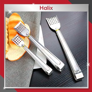 Kẹp gắp thức ăn inox, gắp đá, kẹp nướng bánh mì, thịt nướng ( đầu vuông )