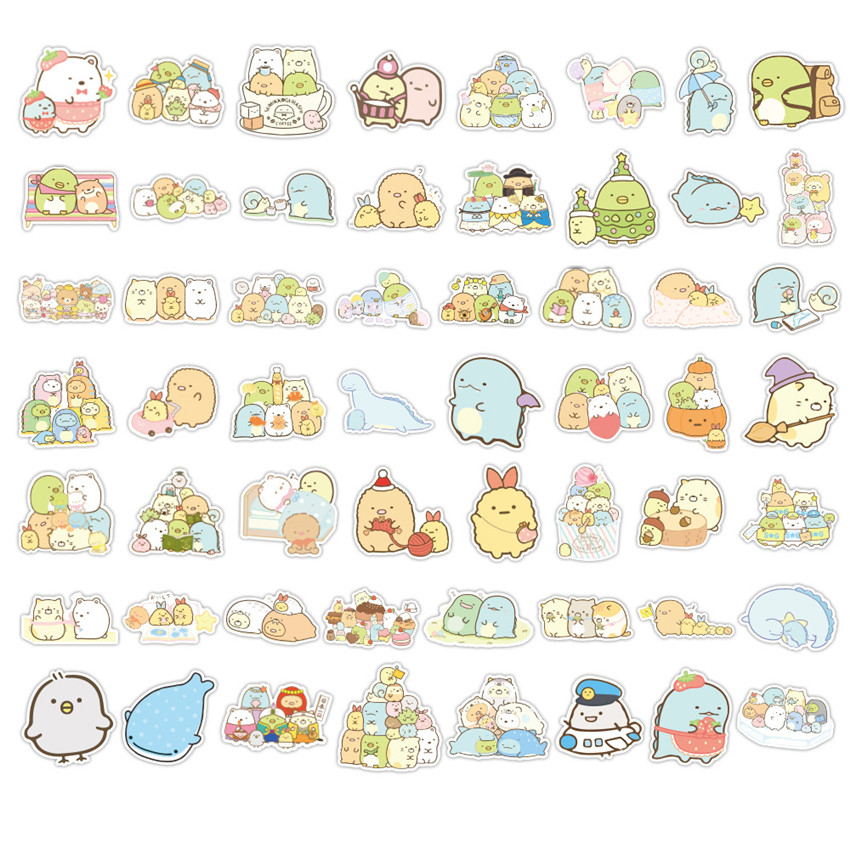 100Pcs/Set ❉ Sumikkogurashi Series A Stickers ❉ SAN-X Sumikko DIY Fashion Mixed Waterproof Doodle Decals Stickers