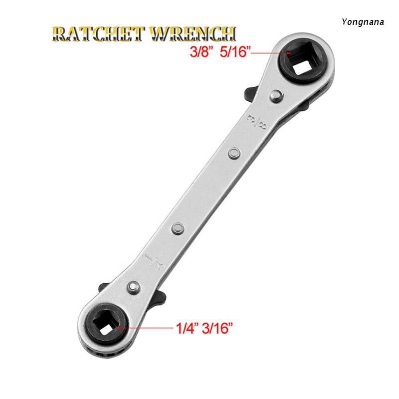 Cờ lê bánh cóc hai đầu 3/16" 1/4" 5/16" 3/8" đa năng tiện lợi