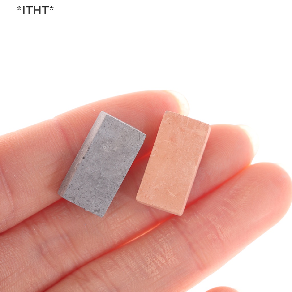 Bộ 50 Viên Gạch Nhân Tạo mini Tỉ Lệ 1 / 16 Trang Trí Nhà Búp Bê