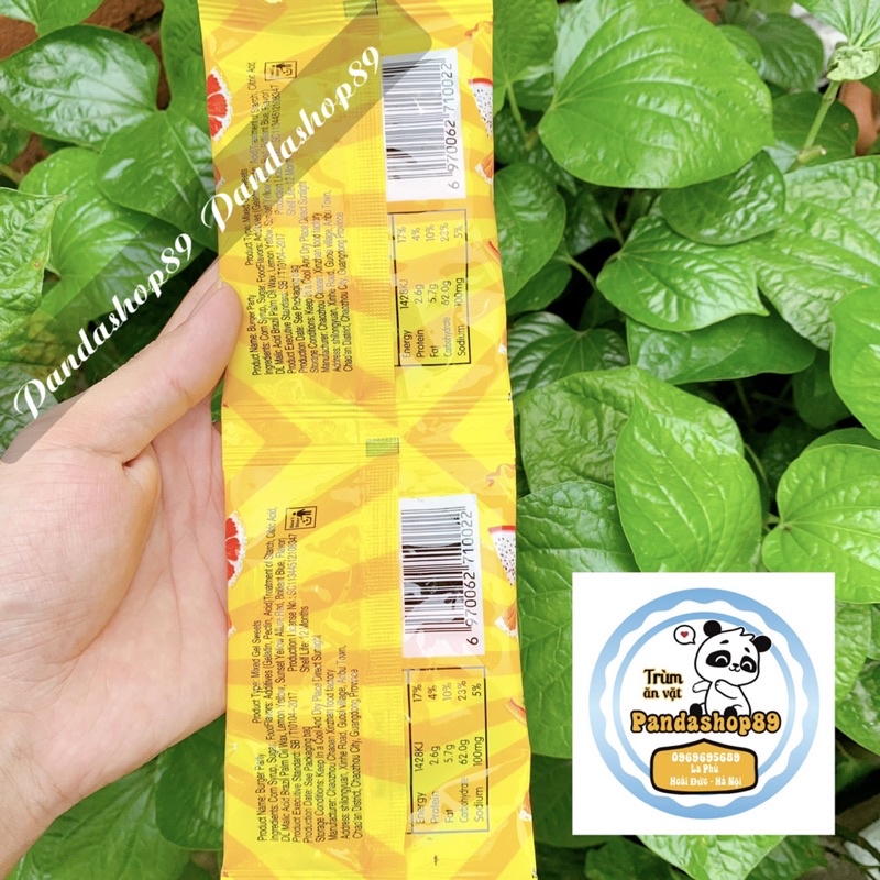 Kẹo dẻo pizza hương trái cây màu sắc (gói 15g)