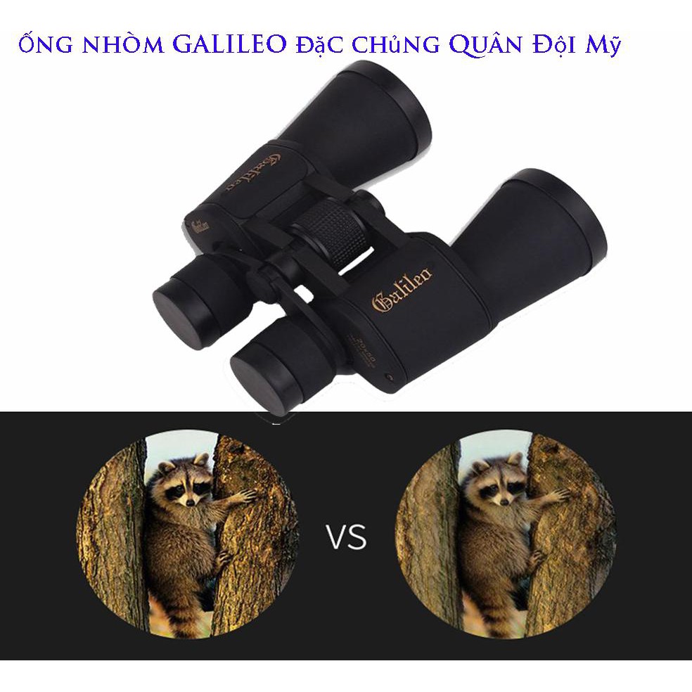 Ống Nhòm Du Lịch 2 Mắt Săn Ong, Ống nhòm hỗ trợ nhìn siêu xa GALILEO đặc chủng Quân Đội Mỹ (2M) Chuyên Dụng Xuyên Đêm