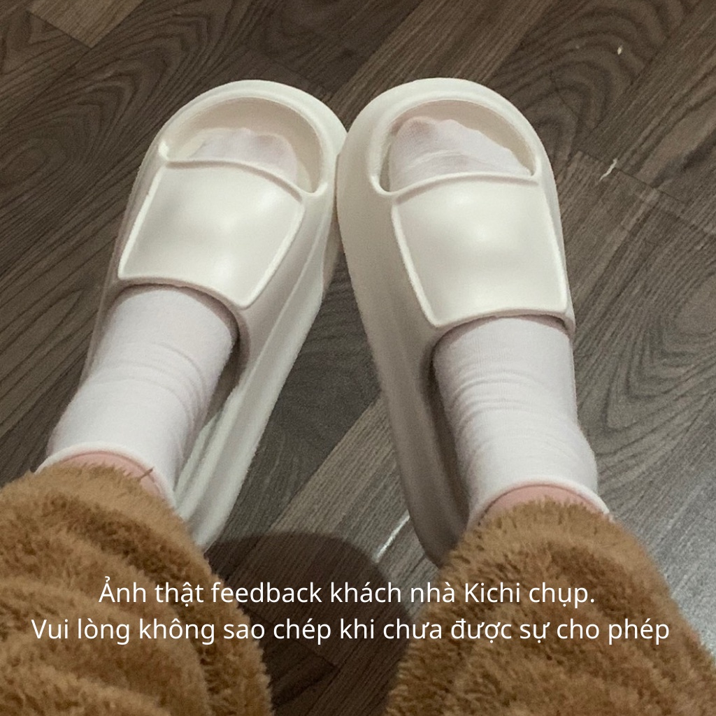Dép bánh mì nam nữ unisex hàng chính hãng cao cấp siêu nhẹ siêu êm chân phong cách ulzzang Dép văn phòng siêu êm Kichi