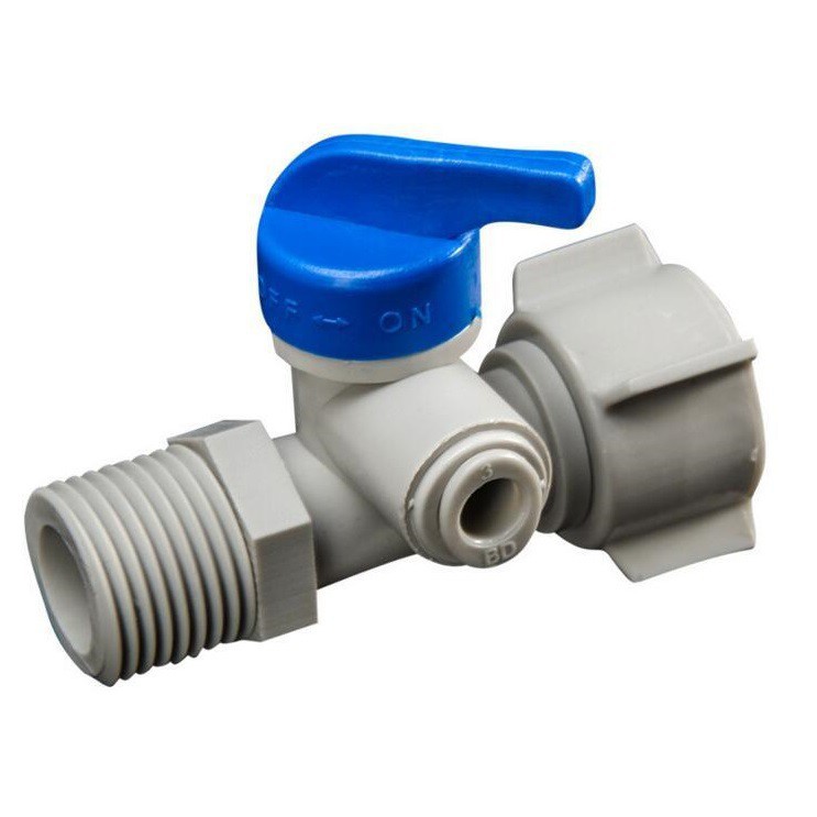 Van khóa nguồn cho máy lọc nước, chia ống phi 21 ra ống 6mm hoặc chia ống phi 21 ra ống 10mm