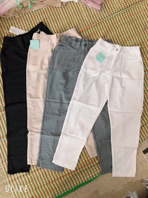 Quần baggy đũi cúc khoá chun lưng kiểu Nhật | BigBuy360 - bigbuy360.vn