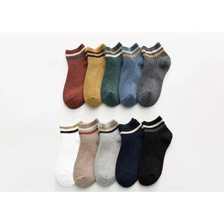 Set 10 Đôi Tất Ngắn Cổ Kẻ SS2