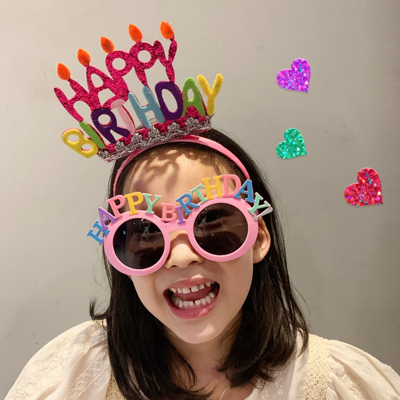 Mắt Kính Hình Bánh Kem Nhiều Màu Sắc Dùng Làm Đạo Cụ Chụp Ảnh