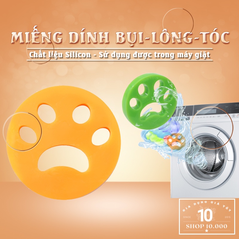 Miếng dính bụi lông tóc trên quần áo hình bàn chân chó bằng silicon
